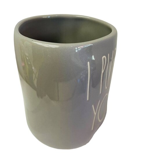 Rae Dunn Artisan Collection By Magenta I Purr You Grey Ceramic Mug 5" Tall 12 - Picture 6 of 8
